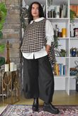Jasper Plaid Brushed Cotton Tank Black Brown